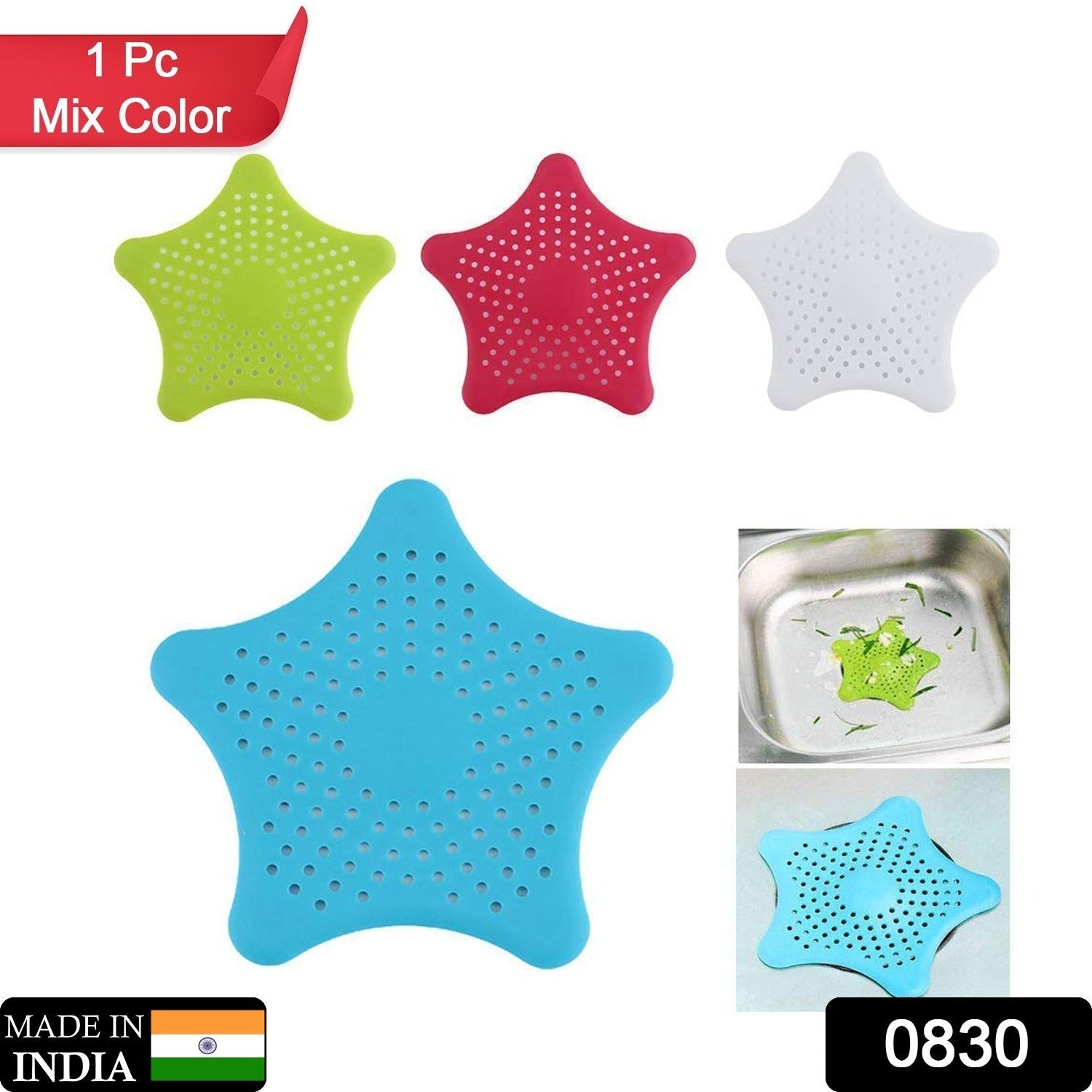0830 Star Shape Suction Cup Kitchen Bathroom Sink Drain Strainer Hair Stopper Filter, Star Shaped Sink Filter Bathroom Hair Catcher, Drain Strainers Cover Trap Basin(Mix Color 1 Pc) 0830 Star Shape Suction Cup Kitchen Bathroom Sink Drain Strainer Hair Stopper Filter, Star Shaped Sink Filter Bathroom Hair Catcher, Drain Strainers Cover Trap Basin(Mix Color 1 Pc)